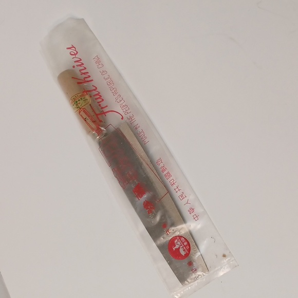 New Vintage Three Rams Brand Wood handle 11" Fruit knife L@@K! - Picture 10 of 10